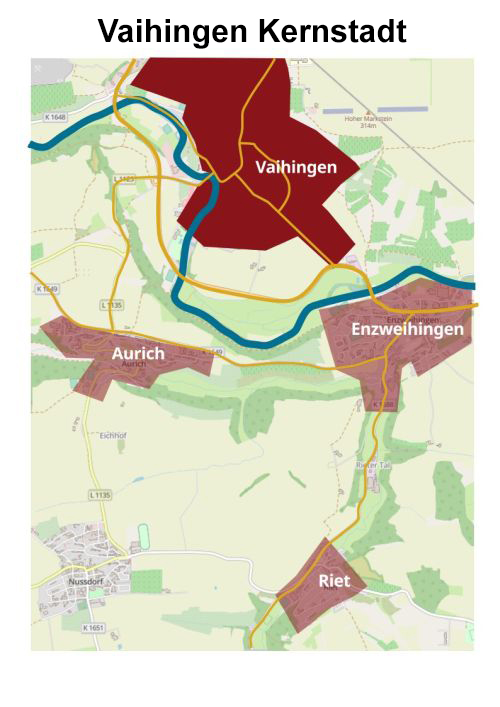 Übersicht Vaihingen Kernstadt